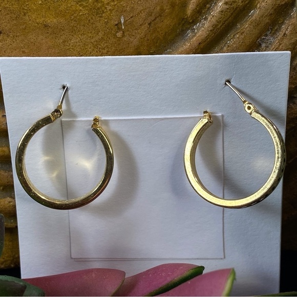 6 for$20♥️Earring bundle, set of 2. 1 small hoop & 1 leaf design - Picture 3 of 5